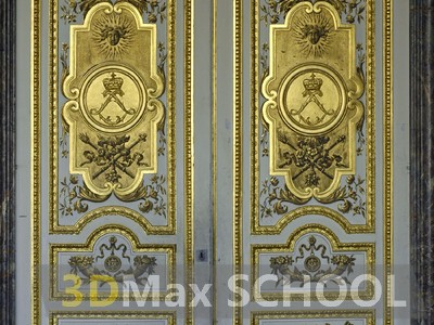 Текстуры деревянных дверей с орнаментами и украшениями - 6