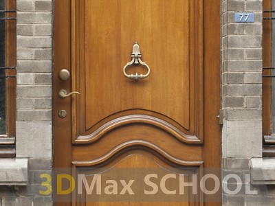 Текстуры деревянных дверей с орнаментами и украшениями - 63