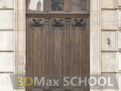 Текстуры деревянных дверей с орнаментами и украшениями - 64