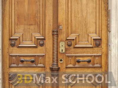 Текстуры деревянных дверей с орнаментами и украшениями - 70