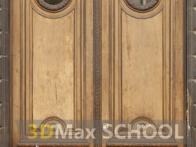 Текстуры деревянных дверей с орнаментами и украшениями - 72