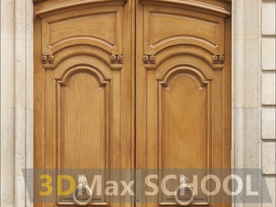 Текстуры деревянных дверей с орнаментами и украшениями - 74