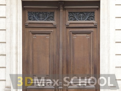 Текстуры деревянных дверей с орнаментами и украшениями - 75