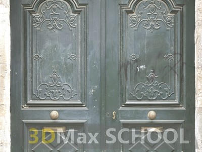 Текстуры деревянных дверей с орнаментами и украшениями - 76