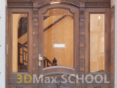 Текстуры деревянных дверей с орнаментами и украшениями - 78