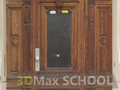 Текстуры деревянных дверей с орнаментами и украшениями - 79