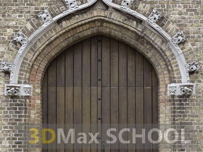 Текстуры деревянных дверей с орнаментами и украшениями - 8