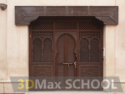 Текстуры деревянных дверей с орнаментами и украшениями - 82