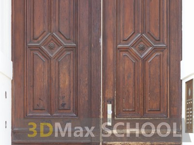 Текстуры деревянных дверей с орнаментами и украшениями - 84