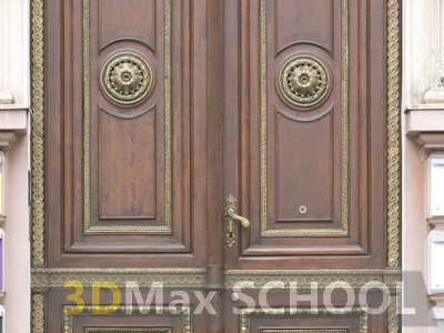 Текстуры деревянных дверей с орнаментами и украшениями - 89