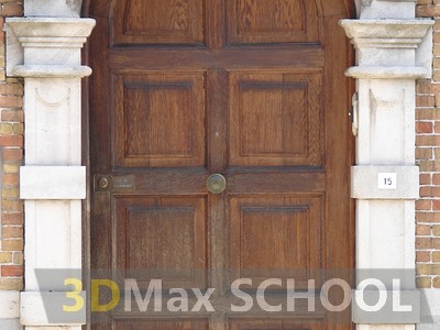 Текстуры деревянных дверей с орнаментами и украшениями - 9