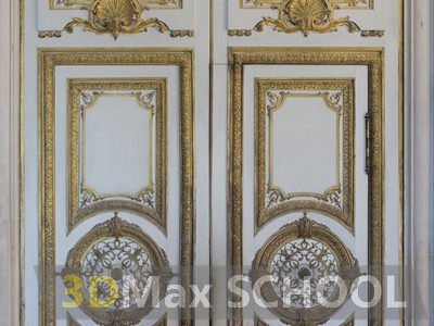 Текстуры деревянных дверей с орнаментами и украшениями - 93