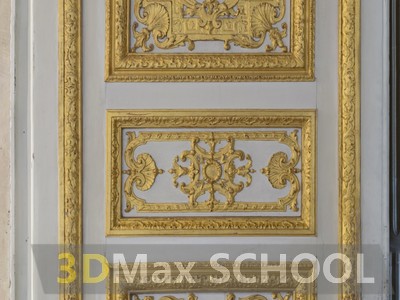Текстуры деревянных дверей с орнаментами и украшениями - 95