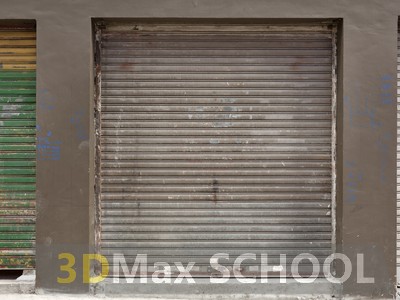 Текстуры металлических дверей-жалюзи - 13