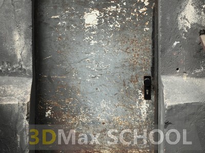 Текстуры металлических одностворчатых дверей - 110