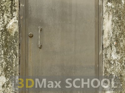 Текстуры металлических одностворчатых дверей - 47