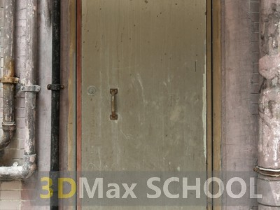 Текстуры металлических одностворчатых дверей - 59