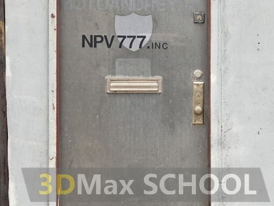 Текстуры металлических одностворчатых дверей - 73