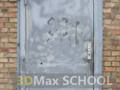 Текстуры металлических одностворчатых дверей - 83