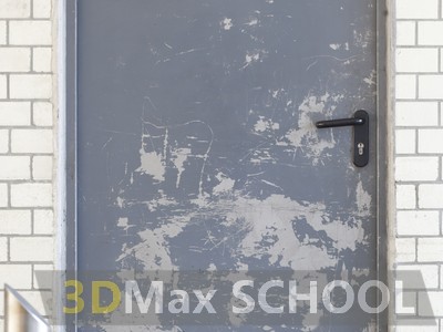 Текстуры металлических одностворчатых дверей - 91