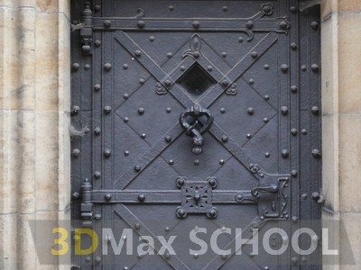 Текстуры металлических дверей с орнаментом - 10