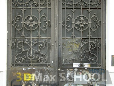 Текстуры металлических дверей с орнаментом - 12