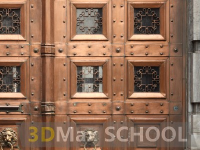 Текстуры металлических дверей с орнаментом - 13