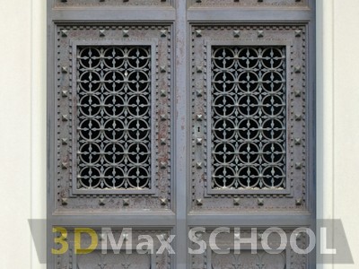 Текстуры металлических дверей с орнаментом - 15