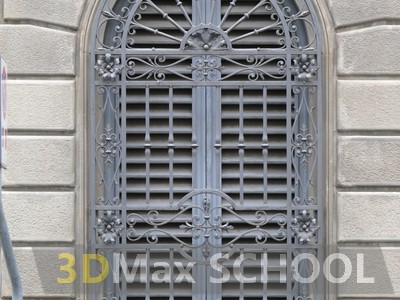 Текстуры металлических дверей с орнаментом - 16