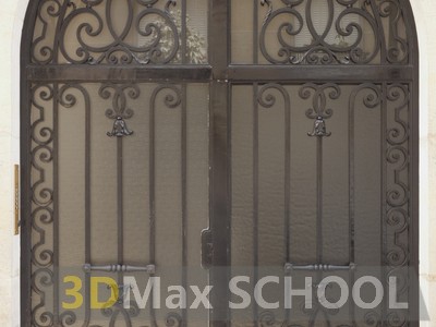 Текстуры металлических дверей с орнаментом - 19