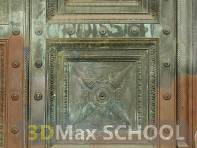 Текстуры металлических дверей с орнаментом - 2