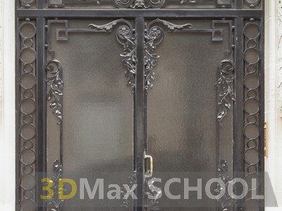 Текстуры металлических дверей с орнаментом - 24
