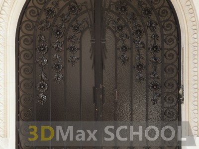 Текстуры металлических дверей с орнаментом - 25
