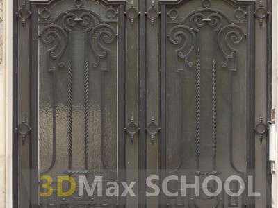 Текстуры металлических дверей с орнаментом - 26