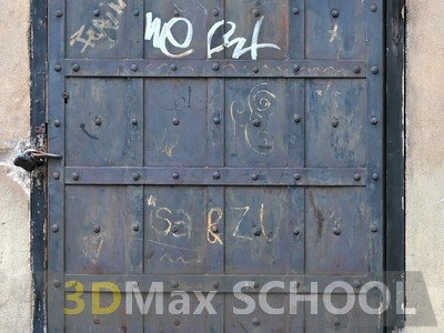 Текстуры металлических дверей с орнаментом - 9