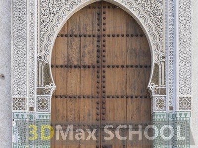 Текстуры средневековых дверей с мавританским узором - 11