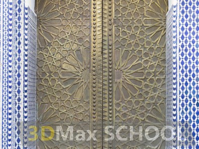 Текстуры средневековых дверей с мавританским узором - 13
