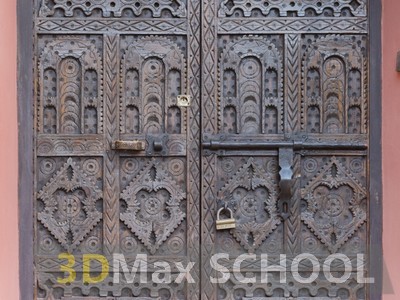 Текстуры средневековых дверей с мавританским узором - 14