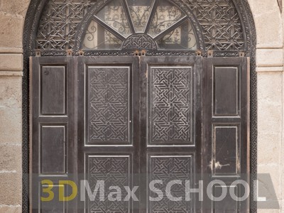 Текстуры средневековых дверей с мавританским узором - 15