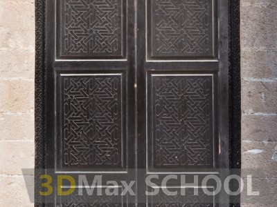 Текстуры средневековых дверей с мавританским узором - 16