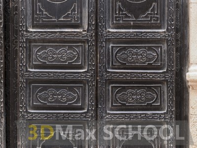 Текстуры средневековых дверей с мавританским узором - 17