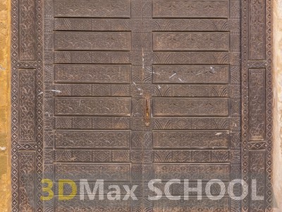 Текстуры средневековых дверей с мавританским узором - 20