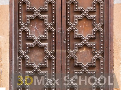 Текстуры средневековых дверей с мавританским узором - 21