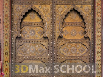 Текстуры средневековых дверей с мавританским узором - 28