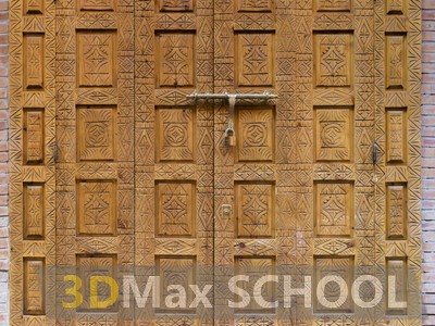Текстуры средневековых дверей с мавританским узором - 29