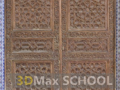 Текстуры средневековых дверей с мавританским узором - 3