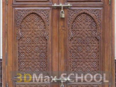Текстуры средневековых дверей с мавританским узором - 31