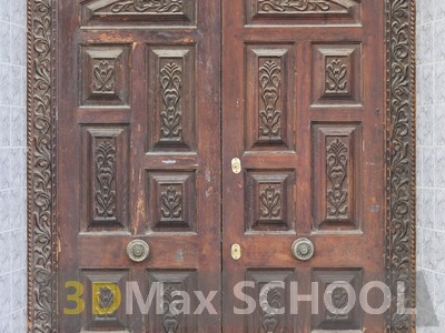 Текстуры средневековых дверей с мавританским узором - 34
