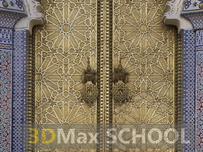 Текстуры средневековых дверей с мавританским узором - 7