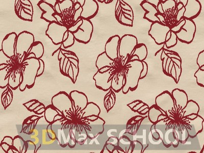 Текстуры ткани с цветами - 55